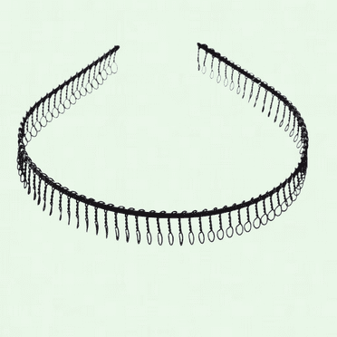 Unisex Metal Hairband Teeth Comb Headband Hair Hoop Accessory