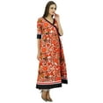 thumbnail image 3 of Bimba Angrakha Style Cotton Kurta Designer Indian Long Kurti Summer Clothing, 3 of 9