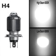 thumbnail image 2 of Headlight Bulbs White Condenser H4 Ba20D LED Motorcycle 12V 3000K 6000K Lens Fog Lamp Headlamp, 2 of 5