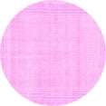 thumbnail image 1 of Ahgly Company Indoor Round Abstract Pink Modern Area Rugs, 4' Round, 1 of 4