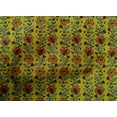 thumbnail image 4 of oneOone Tissu Popeline de Coton Feuilles & Floral Imprimé au Mètre 42 Pouces de Large, 4 of 4