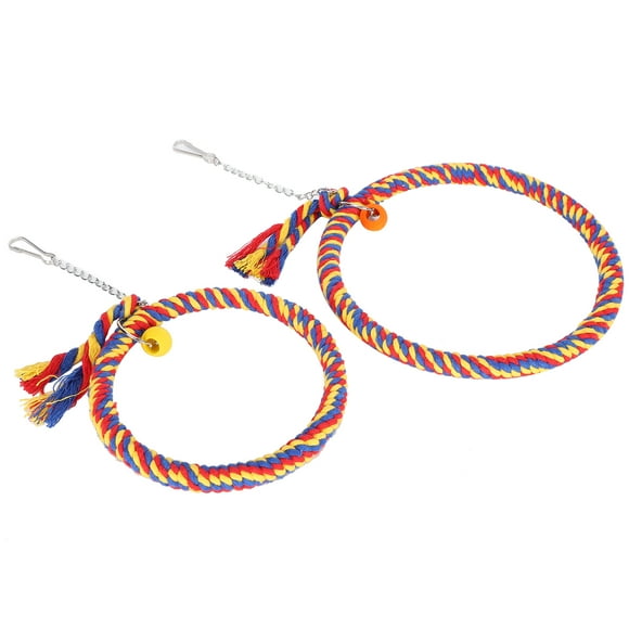 Juguete para columpio de loro, juguete para columpio de pájaros, cuerda para columpio para loros, juguete para columpio para pájaros, uso conveniente Jadeshay A