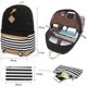 thumbnail image 3 of Canvas College Student Bag Laptop Usb Backpack High School Mochila para Hombres Mujeres (Black). Afortunado Sencillez, 3 of 5