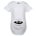 thumbnail image 2 of Maternity Peeking Mummy T Shirt Cute Funny Halloween Movie Pregnancy Tee, 2 of 7