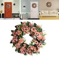 thumbnail image 3 of Guirnalda de flores artificiales decorativa para puerta de entrada, decoración de fiesta en el hogar Margarita de otoño, 3 of 9