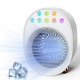 thumbnail image 1 of Portable Mini Air Conditioner With Rgb Lights Desk Fan Low Noise Usb Power Supply Cooler Humidifier Purifier White, 1 of 5