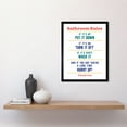 thumbnail image 2 of Funny Bathroom Rules Art Toilet Rules Sign Wall Art Art Print Framed Poster Wall Decor 12x16 inch, 2 of 5