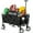 Black, variant on Pirecart 150lbs Capacity Foldable Wagons Carts, Lightweight Portable Utility Shopping Cart with Wheels, Collapsible Grocery Wagon Cart for Grocery, Camping, Shopping, Beach, Garden, Sports