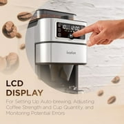 IVATION Espresso & Cappuccino Maker with Frother, 58mm Coffee Machine, Single & Double Shot, Auto Clean