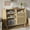 Wood, variant on Record Player Stand with Charging Station, Mid-Century Turntable Stand Vinyl Record Storage Cabinet