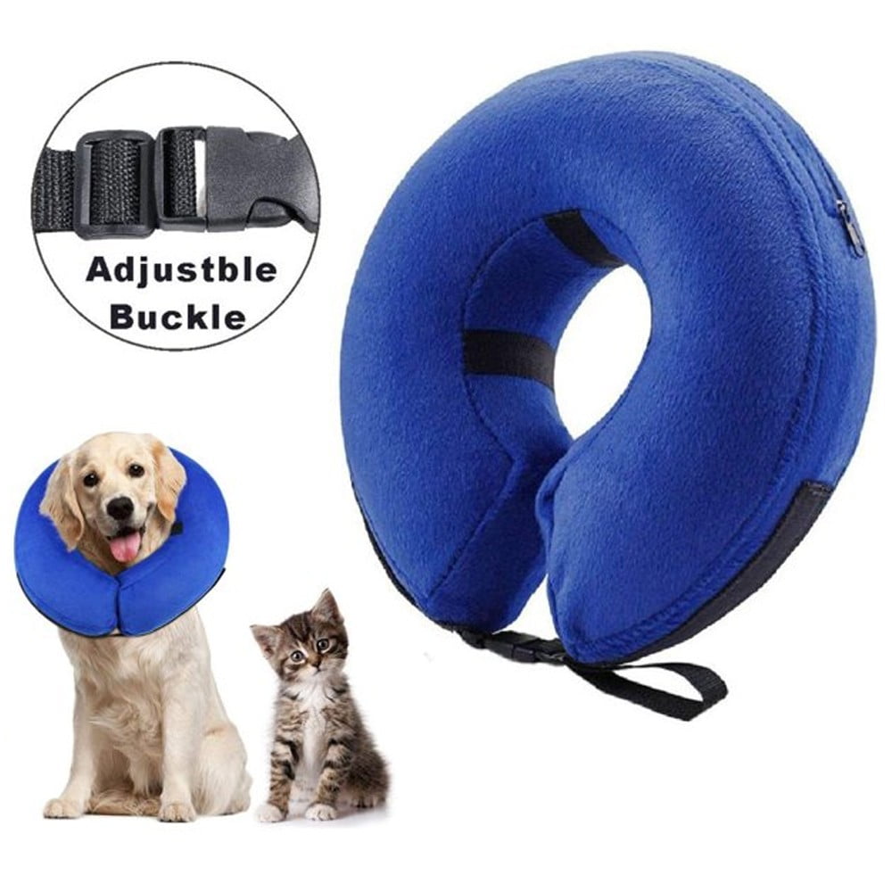 LEERUI Dog Cone Collar for After Surgery, Pet Inflatable Collar Soft Protective Recovery Cone
