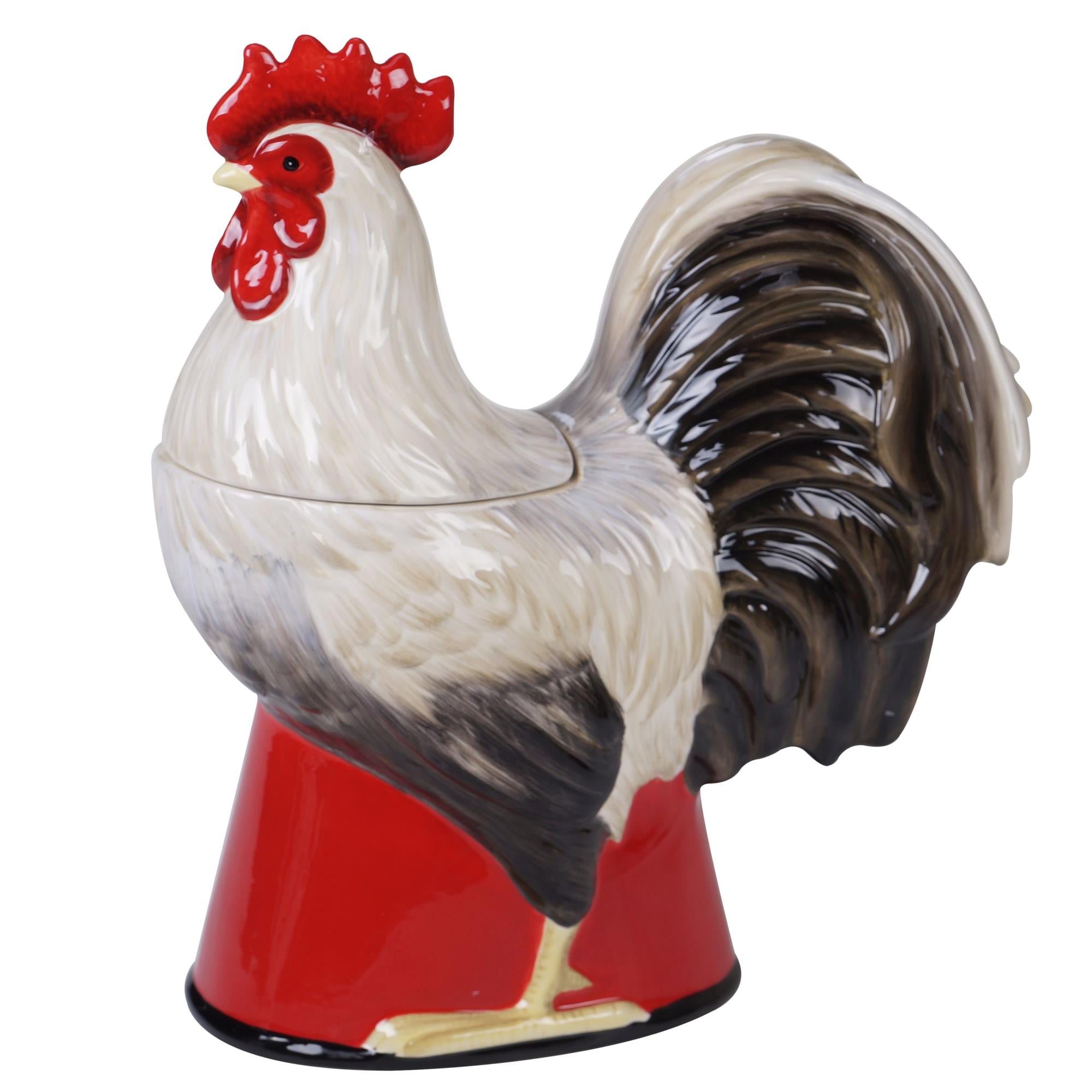 Homestead Rooster 3-D Rooster Cookie Jar - Walmart.com