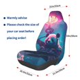 thumbnail image 3 of Wukai DJ Panda Hot Air Balloon Full Set Car Seat Covers with Soft Padding Universal Auto Front Seats Protector and Cushion Mat, 3 of 5