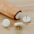 thumbnail image 4 of Furniture Feet Nail Chair Table Leg Protector Pad 14mm Dia White 10pcs, 4 of 5