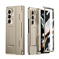 thumbnail image 3 of Dteck Case for Samsung Galaxy Z Fold 5,Shockproof Electroplating Case Built-in Screen Protector Hinge Protection Kickstand Full Body Cover, Gold, 3 of 9