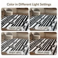 thumbnail image 7 of ODIKA 2'x3' Washable Throw Rug Gothic Skull Ghost Vintage Horror Stripes Faces Spooky Detail for Hallway, Study Room, Non-Slip Low Profile, Flatwoven, 7 of 7