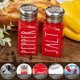 thumbnail image 2 of Salero y pimentero rojo, decoración de cocina roja de granja y accesorios para el hogar, restaurantes, bodas, bonito juego de coctelera roja de Navidad y tapa de acero inoxidable (rojo) Ormromra CZJJ-YX241-2, 2 of 6