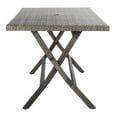 thumbnail image 7 of SAFAVIEH Akita Contemporary Modern Outdoor Patio Folding Table, Grey Brown/White, 7 of 7