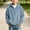 Blue, variant on Kids Corduroy Half-Zip Hoodie Pullover Sweatshirt with Pocket Black 9-10 Years