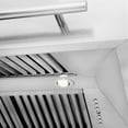 thumbnail image 4 of ZLINE 36" Fingerprint Resistant Stainless Steel Range Hood with Black Matte Shell (8654SNX-BLM-36), 4 of 5
