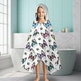 thumbnail image 6 of French Bulldog with Glasses White Hooded Bath Towel，60"x35" for Ages 3 To 12 Kids, Quick Dry Lightweight Soft Microfiber Hood Beach Towel Cover Up for Kids, 6 of 7