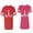 Men Red / Women Pink, variant on Chess King Queen Matching Couple Cotton Jerseys (Men Red / Women Black) (Men S / Women S)