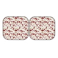 thumbnail image 3 of Uemuo Mushroom Printed 2 PCS Car Windshield Sun Shade, Auto Sun Heat and UV Rays Blocker, Foldable Automotive Front Window Sunshade Protector, 3 of 7