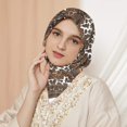 thumbnail image 4 of Clearance! Yigetop Silk Scarf Women Lady Muslim Cashew Printing Scarf Vintage Bandanas Hair Scarfs for islam Women Neckerchief Wrap Shawl Travel Neck Wrap Head Scarf for Women's Hair K One Size, 4 of 4