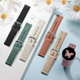 thumbnail image 2 of Comvin Compatible With Samsung Galaxy Watch 7 6 5 4 Bands 40mm 44mm/Watch 6 Classic 47mm 43mm/Watch 5 Pro Bands 45mm for Women Lady Girl, Silicone Dressy Fancy Floral Wristbands, 2 of 8