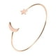 thumbnail image 4 of Brazalete de Pulsera Bling Bling chapado en Cobre con decoración de estrella lunar Oro rosa, 4 of 8
