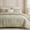 Green, variant on French Country Duvet Cover Set Queen, 100% Cotton 3-Piece Pastoral Bedding in Muted Blue & Cream, Soft 200TC Twill Cotton with 8 Corner Ties & Dual Zipper
