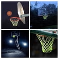thumbnail image 2 of Nightlight Basketball Net Nylon Glowing Basketball Hoop Rim Net 12 Loops Standard Size Glowing Basketball Net Sun Powered, 2 of 8