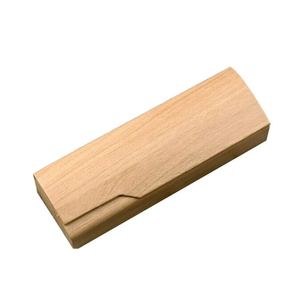 SHISUYAN Étui Boîte pour Lunettes en Tissu à Grain de Bois, Étui de Lunettes de Soleil, Support de Lunettes Portable, Organisateur (Jaune)