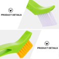 thumbnail image 3 of Handheld Crevice Cleaning Tool Window Track Cleaning Brush Window Track Cleaning Brush For Window Kitchen Cleaning Tool (green) (2pcs), 3 of 5