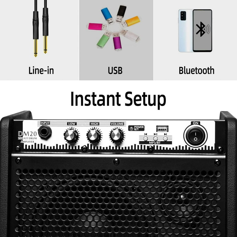 Coolmusic DM20 20W Bluetooth Personal Monitor Amplifier Electric