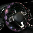 thumbnail image 2 of Bling Steering Wheel Cover for Women 15 Inches Car Steering Wheel Cover Shiny Crystal Bling Car Accessories for Women, Pink, 2 of 11