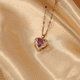 thumbnail image 3 of Dijes Para Mujer Collar Corazón cadena zirconia cúbica mujeres, 3 of 3