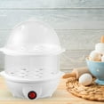 thumbnail image 3 of Hervidores de huevos eléctricos Herramientas de cocina multipropósito Apagado automático Gadget de cocina práctico Cocina de huevos visible para acampar Hogar Dormitorio Blanco de 2 niveles Salvador cocedor de huevos, 3 of 6