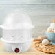 thumbnail image 3 of Hervidores de huevos eléctricos Gadget de cocina visible multifuncional Apagado automático transparente Cocina de huevos práctica para el hogar Camping Dormitorio Oficina Blanco de 2 niveles Macarena cocedor de huevos, 3 of 4