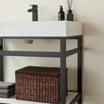 thumbnail image 6 of Funes 36" Single Sink Bathroom Vanity in Matte Black Frame White Top w/ Mirror, 6 of 8