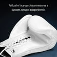 thumbnail image 4 of Hayabusa Pro Leather Lace-Up Boxing Gloves for Men and Women - White, 12oz, 4 of 6