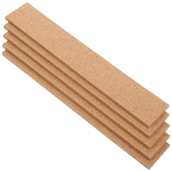 WRITWAA Brown Cork Board Bulletin Bars 5 Pieces for Office Home School Organization