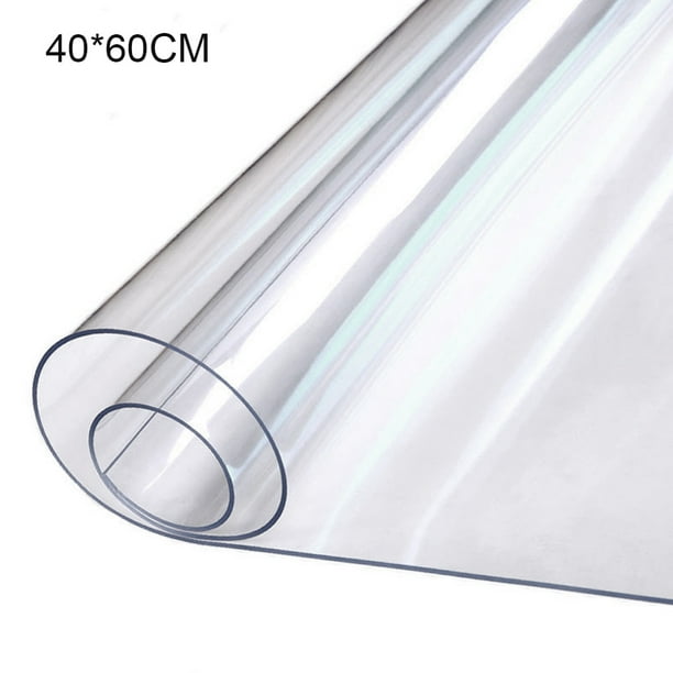 Cubierta de mesa Mantel transparente de PVC Alfombrilla protectora de escritorio lavable resistente al calor, 40x60cm sidaley HA004519-01