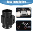 thumbnail image 3 of Unique Bargains 1 Set 38mm Water Temp Temperature Joint Pipe Sensor Gauge Radiator Hose Adapter with 2 Hose Clamps, 3 of 7