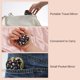 thumbnail image 4 of Unique Bargains Floral Heart-Shaped Compact Mirror - Mini Pocket Mirror for Purse Black, 4 of 6
