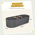 thumbnail image 5 of King Bird Screwless 8x3x2 ft Raised Garden Bed Galvanized Deep Planter Box for Outdoor Gardening Dark Gray, 5 of 10