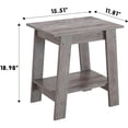 thumbnail image 2 of Side Table, Small End Table Set of 2, Modern Nightstand with 2 Tier Storage Shelves for Living Room, Bedroom, Office, Bathroom, Easy Assembly, 2 of 6