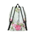 thumbnail image 3 of Balery Vintage Wood with Floral Vintage Canvas Backpack for Men and Women - Large Capacity, Durable Travel Laptop Bag for School, Work, Hiking, and Outdoor Activities, 3 of 7