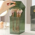 thumbnail image 6 of Makeup Brush Organizer, Cosmetic Brush Holder, Clear Dustproof Makeup Brush Storage with Lid, Durable Plastic Makeup Brush Stand with Removable Slots and Waterproof Cover, 6 of 7