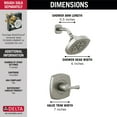 thumbnail image 3 of Delta T14276 Stryke Monitor 14 Series Single Function Pressure Balanced Shower Only -, 3 of 4